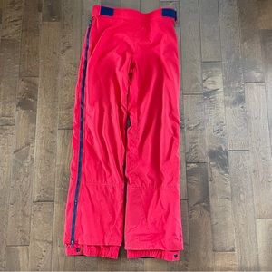 Patagonia Side Zip Shell Pants, Size Medium, Made in Canada, Red, Outdoors
